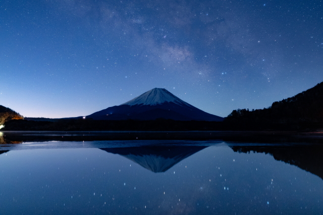 観光情報：精進湖・富士山・天の川